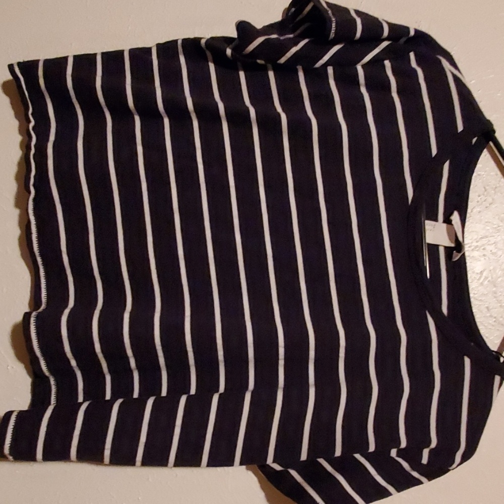Black and white blouse